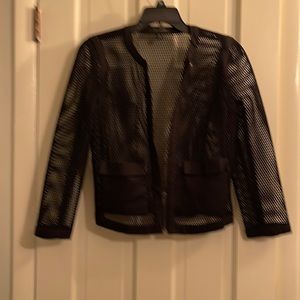 Ann Taylor XS mesh zipper jacket